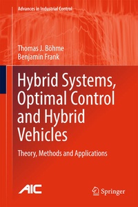 Enlarge image Cover: Hybrid Systems, Optimal Control and Hybrid Vehicles - Springer