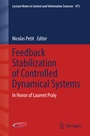Cover: Feedback Stabilization of Controlled Dynamical Systems - Springer