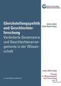 Cover: Gleichstellungspolitik und Geschlechterforschung - Verlag Barbara Budrich