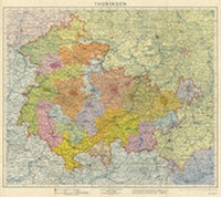 Abbildung von: Historische Karte: LAND THÜRINGEN 1942 - Verlag Rockstuhl