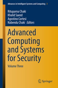 Abbildung von: Advanced Computing and Systems for Security - Springer