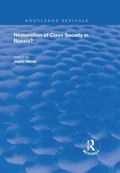 Cover: Restoration of Class Society in Russia? - Routledge