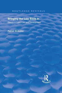 Abbildung von: Bringing the Law Back In - Routledge