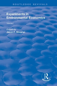 Abbildung von: Experiments in Environmental Economics - Routledge