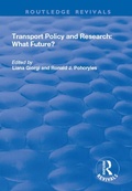 Cover: Transport Policy and Research - Routledge
