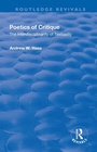 Cover: Poetics of Critique - Routledge
