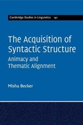 Cover: The Acquisition of Syntactic Structure - Cambridge University Press
