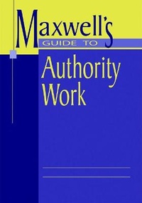 Abbildung von: Maxwell's Guide to Authority Work - ALA Editions