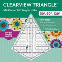 Enlarge image Cover: Clearview Triangle (TM) Mini Super 60 degrees Acrylic Ruler - C & T Publishing