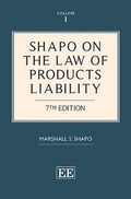 Abbildung von: Shapo on The Law of Products Liability - Edward Elgar Publishing