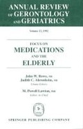 Cover: Annual Review Of Gerontology And Geriatrics, Volume 12, 1992 - Springer Publishing Company