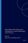 Cover: Proceedings of the Boston Area Colloquium in Ancient Philosophy - University Press of America