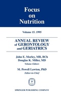 Cover: Annual Review of Gerontology and Geriatrics 15; Focus on Nutrition - Springer Publishing Company