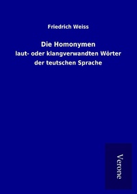 Enlarge image Cover: Die Homonymen - TP Verone Publishing