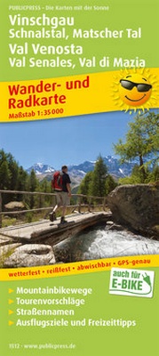 Abbildung von: Vinschgau, Schnalstal, Matscher Tal / Val Venosta, Val Senales, Val di Mazia - Freytag-Berndt und ARTARIA