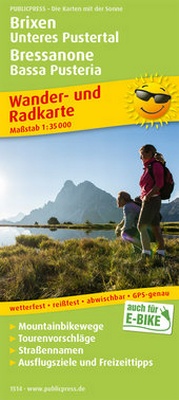 Abbildung von: Brixen, Unteres Pustertal / Bressanone, Bassa Pusteria - Freytag-Berndt und ARTARIA
