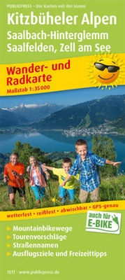 Abbildung von: Kitzbüheler Alpen, Saalbach-Hinterglemm, Saalfelden - Zell am See - Freytag-Berndt und ARTARIA