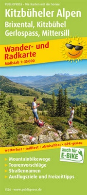Abbildung von: Kitzbüheler Alpen, Brixental - Kitzbühel, Gerlospass - Mittersill - Freytag-Berndt und ARTARIA
