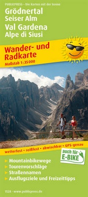 Abbildung von: Grödnertal, Seiser Alm / Val Gardena, Alpe di Siusi - Freytag-Berndt und ARTARIA