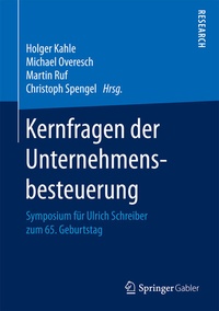 Abbildung von: Kernfragen der Unternehmensbesteuerung - Springer Gabler