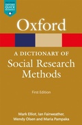 Cover: A Dictionary of Social Research Methods - OUP eBook