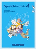 Cover: Sprachfreunde - Sprechen - Schreiben - Spielen - Ausgabe S&uuml;d (Sachsen, Sachsen-Anhalt, Th&uuml;ringen) - Neubearbeitung 2015 - 4. Schuljahr - Volk und Wissen Verlag