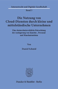 Abbildung von: Die Nutzung von Cloud-Diensten durch kleine und mittelständische Unternehmen - fibre