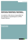 Cover: An analysis of the factors responsible for the alienation of genderqueers in West Punjab Pakistan - GRIN Verlag