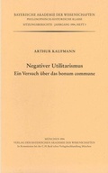 Cover: Negativer Utilitarismus - Bayerische Akademie der Wissenschaften