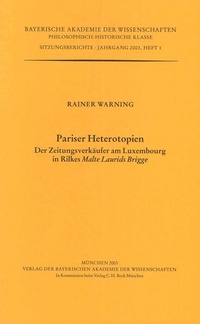 Enlarge image Cover: Pariser Heterotopien - Bayerische Akademie der Wissenschaften