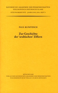 Abbildung von: Werke des Verlags der Bayerischen Akademie der Wissenschaften bei... / Zur Geschichte der "arabischen" Ziffern - Bayerische Akademie der Wissenschaften