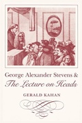 Cover: George Alexander Stevens and the Lecture on Heads - University of Georgia Press