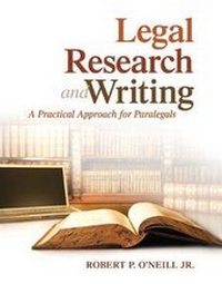 Abbildung von: Legal Research and Writing - Pearson