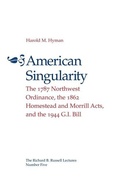 Cover: American Singularity - University of Georgia Press