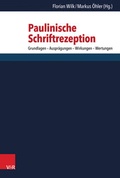 Cover: Paulinische Schriftrezeption - Vandenhoeck & Ruprecht
