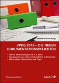 Cover: VPDG 2016 - Die neuen Dokumentationspflichten - Manz