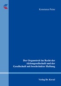 Abbildung von: Der Organstreit im Recht der Aktiengesellschaft und der Gesellschaft mit beschränkter Haftung - Kovac, Dr. Verlag