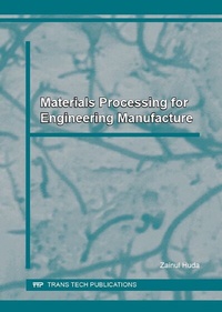 Enlarge image Cover: Materials Processing for Engineering Manufacture - Trans Tech Publications Ltd