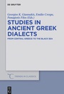 Cover: Studies in Ancient Greek Dialects - De Gruyter