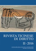 Cover: Rivista ticinese di diritto II-2016 - Helbing & Lichtenhahn