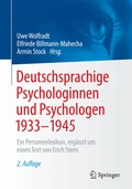 Cover: Deutschsprachige Psychologinnen und Psychologen 1933-1945 - Springer