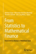Cover: From Statistics to Mathematical Finance - Springer