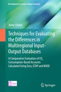 Cover: Techniques for Evaluating the Differences in Multiregional Input-Output Databases - Springer