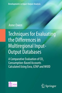 Enlarge image Cover: Techniques for Evaluating the Differences in Multiregional Input-Output Databases - Springer