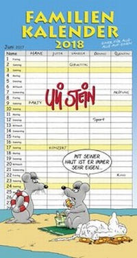 Bild vergrößern Bild: Uli Stein Familienkalender 2018 - Lappan