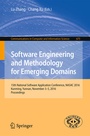 Cover: Software Engineering and Methodology for Emerging Domains - Springer