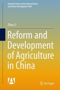Enlarge image Cover: Reform and Development of Agriculture in China - Springer