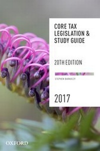 Abbildung von: Core Tax Legislation and Study Guide - OUP Australia and New Zealand