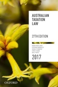 Cover: Australian Taxation Law 2017 27th edition - OUP Australia and New Zealand