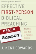 Cover: Effective First-Person Biblical Preaching - Zondervan Academic